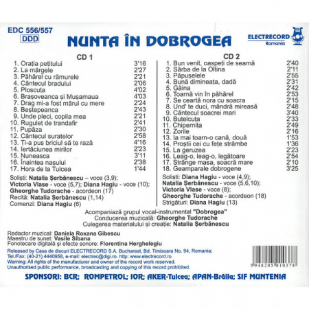 Natalia Șerbănescu, Diana Hagiu, Victoria Vlase – Nunta În Dobrogea (CD), (CD) [1]