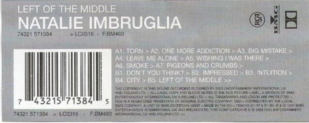 Natalie Imbruglia - Left Of The Middle , (Casetă Audio) [1]