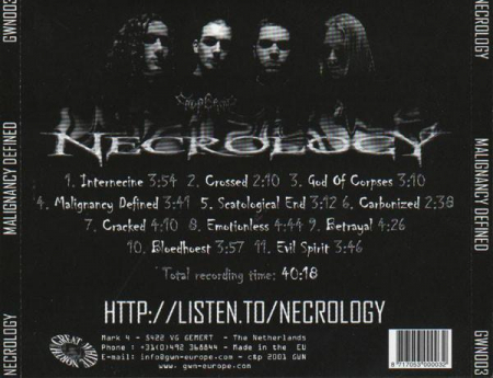 Necrology - Malignancy Defined, (CD) [1]