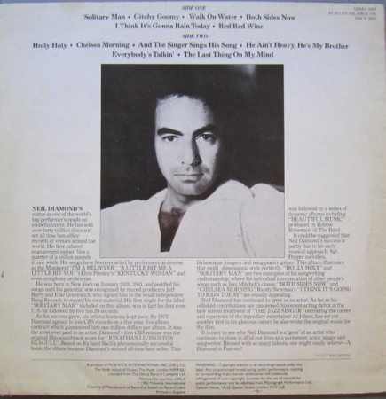 Neil Diamond - Solitary Man  (Disc Vinil) [1]