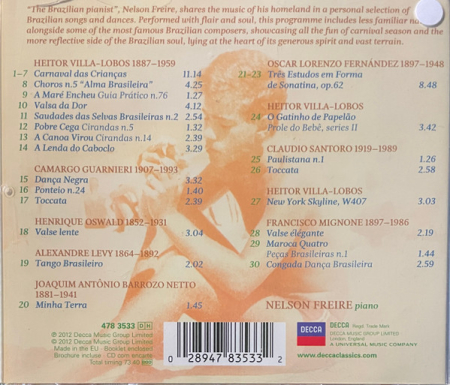 Nelson Freire – Brasileiro Villa-Lobos & Friends (CD) [1]