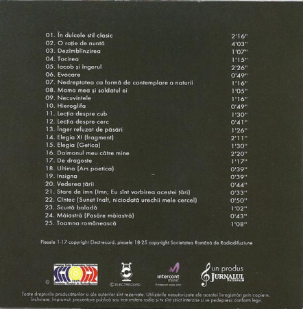 Nichita Stănescu - Nichita Stănescu, (CD) [1]
