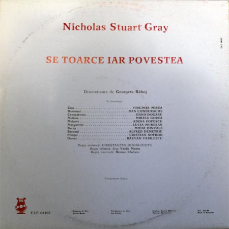 Nicholas Stuart Gray - Se Toarce Iar Povestea, (Disc Vinil) [1]