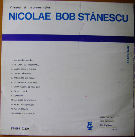 Nicolae Bob Stănescu* – Ţambal(VINIL) [1]