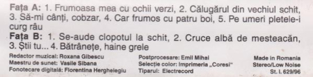 Nicolae Furdui Iancu - Cruce Albă De Mesteacăn, (Casetă Audio) [1]