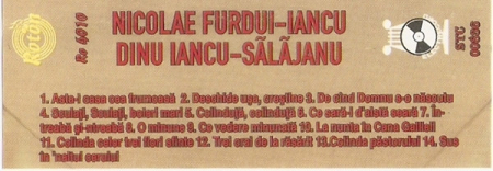 Nicolae Furdui-Iancu*, Dinu Iancu-Sălăjanu* – Colinde „De Cînd Domnu S-o Născutu” (CASETA) [1]