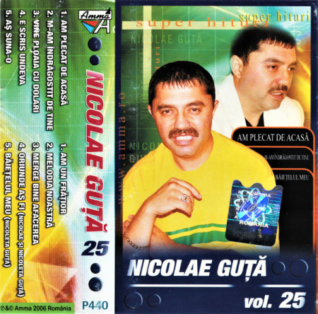 Casete audio - Nicolae Guță – Vol. 25 (CASETA)