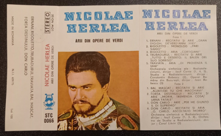 Casete audio - Nicolae Herlea - Arii Din Opere De Verdi , (Casetă Audio)