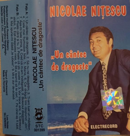 Pop - Nicolae Nițescu - Un Cântec De Dragoste, (Casetă Audio)