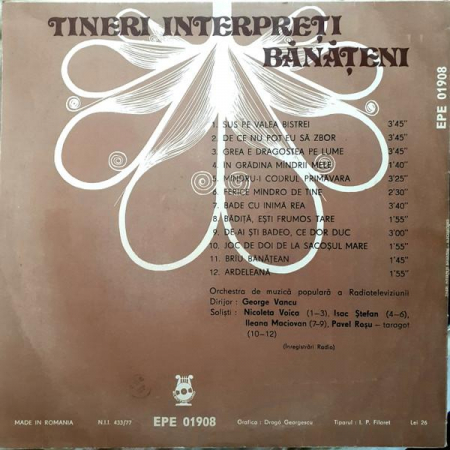 Nicoleta Voica - Tineri Interpreți Bănățeni, (Disc Vinil) [1]