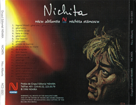 Nicu Alifantis, Nichita Stănescu – Nichita (CD) [1]