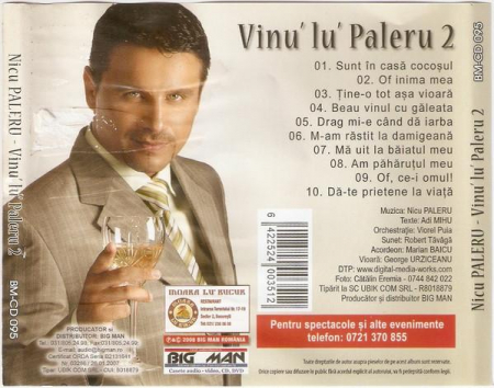 Nicu Paleru - Vinu' Lu' Paleru 2, (CD) [1]