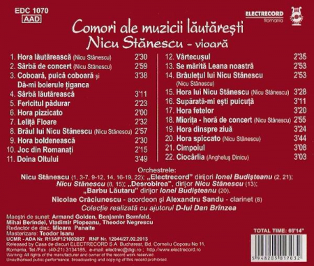 Nicu Stănescu - Vioară, (CD) [1]