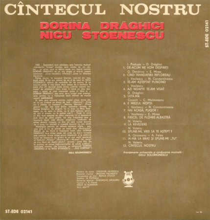Nicu Stoenescu - Cîntecul Nostru, (Disc Vinil) [1]
