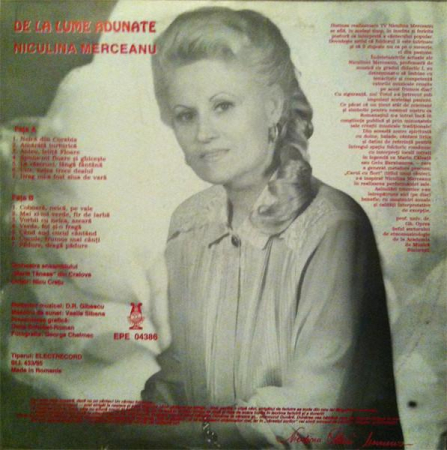 Niculina Merceanu - De La Lume Adunate, (Disc Vinil) [1]