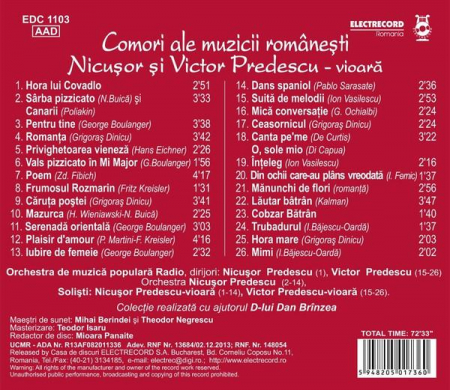 Nicușor Predescu - Vioară, (CD) [1]