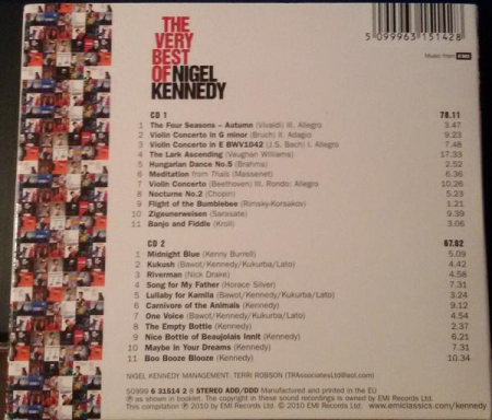 Nigel Kennedy - The Very Best Of Nigel Kennedy  (CD) [1]