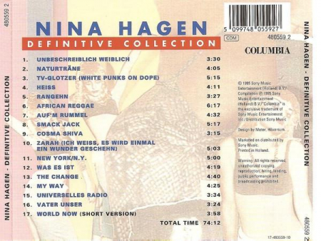 Nina Hagen - Definitive Collection, (CD) [1]