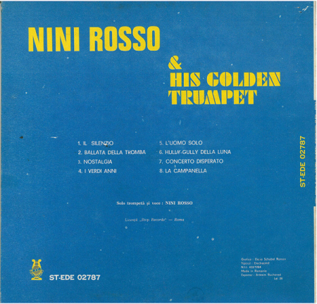 Nini Rosso - Nini Rosso & His Golden Trumpet, (Disc Vinil) [1]