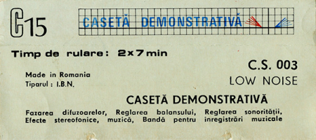 No Artist – Casetă Demonstrativă (Inregistrare Stereofonicâ) (CASETA) [1]