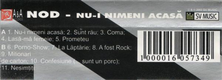 Nod  - Nu-i Nimeni Acasă (Caseta Audio) [1]
