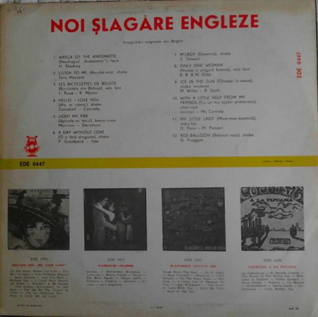 Noi Șlagăre Engleze (Disc Vinil) [1]