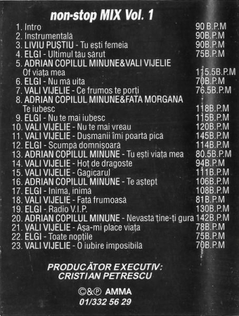 Non-Stop Mix Vol. 1 (Caseta Audio) [1]