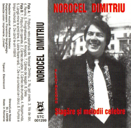 Casete audio - Norocel Dimitriu - Slagare si melodii celebre (Caseta Audio)