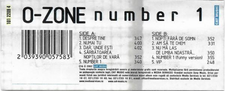 O-Zone - Number 1 , (Casetă Audio) [1]
