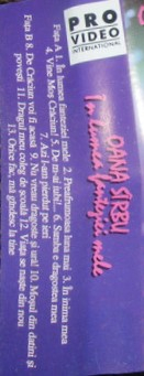 Oana Sîrbu - In Lumea Fanteziei Mele , (Casetă Audio) [1]