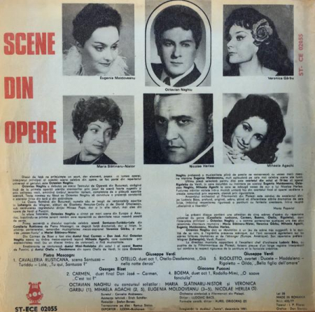 Octavian Naghiu - Scene Din Opere, (Disc Vinil) [1]