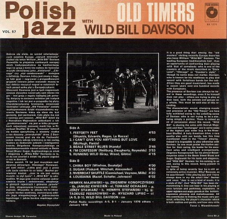 Old Timers - Old Timers With Wild Bill Davison (Disc Vinil) [1]