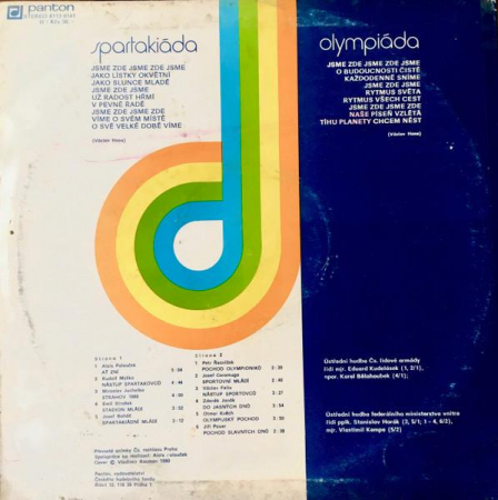 Olympiáda 80 Moskva Letní Olympijské Hry, (Disc Vinil) [1]
