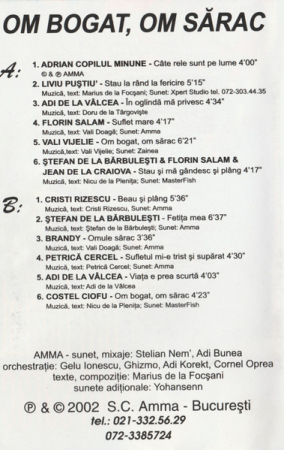 Om Bogat, Om Sărac , (Casetă Audio) [1]
