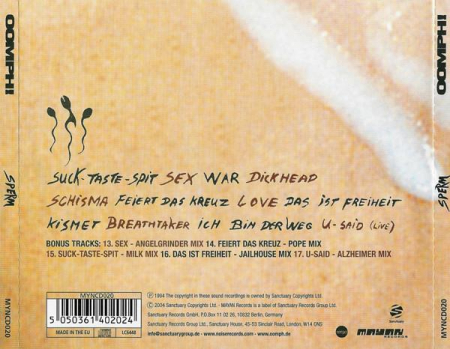 OOMPH! - Sperm, (CD) [1]