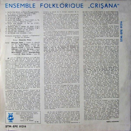 Orchestra "Crișana" Din Oradea - Ensemble Folklorique „Crișana“, (Disc Vinil) [1]