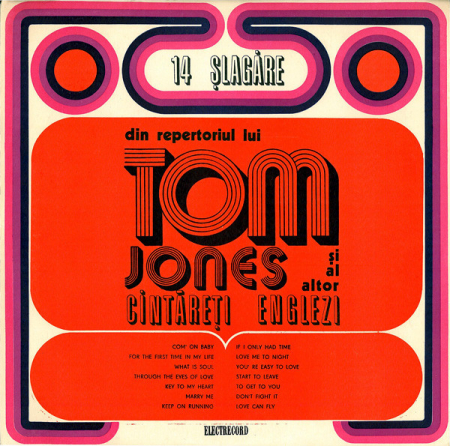 Discuri vinil - Orchestra Electrecord - 14 Șlagăre Din Repertoriul Lui Tom Jones Și Al Altor Cîntăreți Englezi (Disc Vinil)