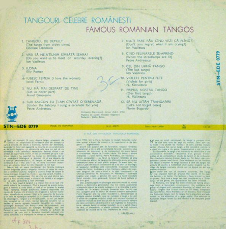 Orchestra Electrecord - Famous Romanian Tangos [1]