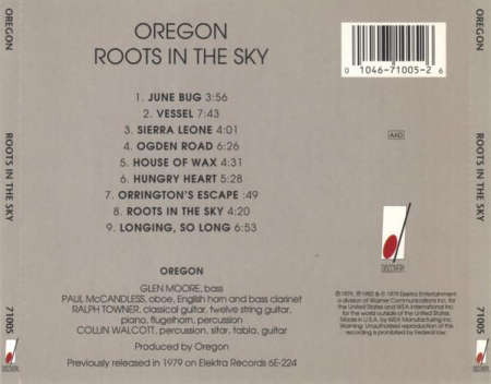 Oregon - Roots In The Sky, (CD) [1]