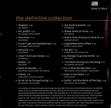 Otis Redding - The Dock Of The Bay - The Definitive Collection (CD) [1]