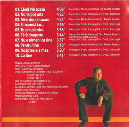 Ovidiu Komornyik - Când Vin Acasă (CD) [1]