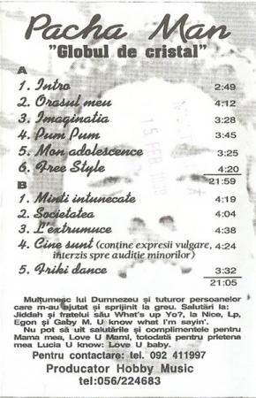 Pacha Man - Globul De Cristal , (Casetă Audio) [1]