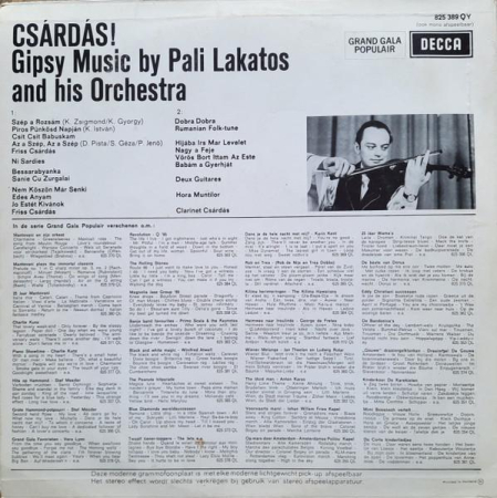 Pali Lakatos - Csárdás! Gipsy Music by Pali Lakatos and his Orchestra (Disc Vinil) [1]