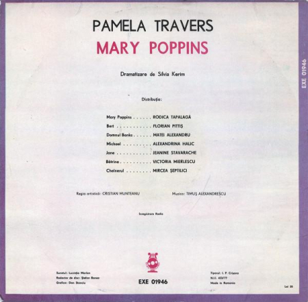 Pamela Lyndon Travers - Mary Poppins, (Disc Vinil) [1]