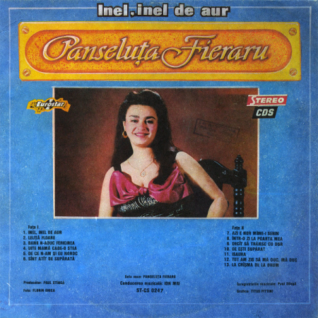 Panseluța Fieraru - Cîntece Lăutărești (Inel, Inel De Aur), (Disc Vinil) [1]