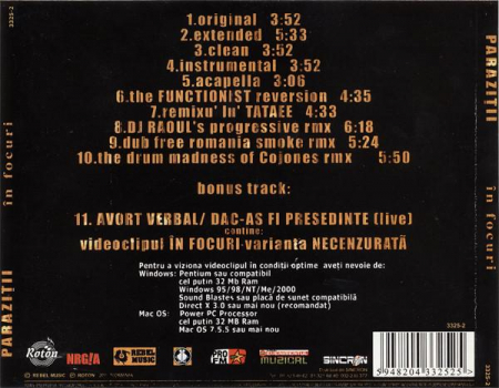 Paraziții - În Focuri , (CD) [1]