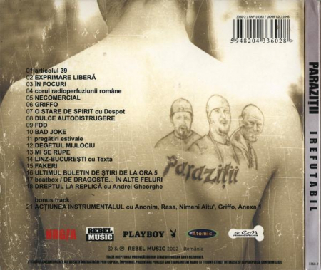 Paraziții - Irefutabil, (CD) [1]