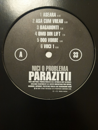 Hip-Hop - Paraziții - Nici O Problema, (Disc Vinil)