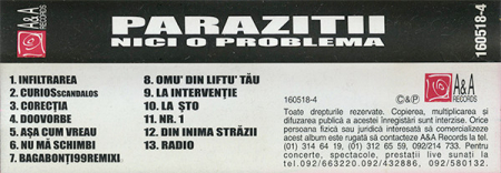 Paraziții - Nici O Problemă , (Casetă Audio) [1]
