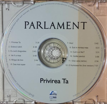Parlament - Privirea Ta (CD) [1]